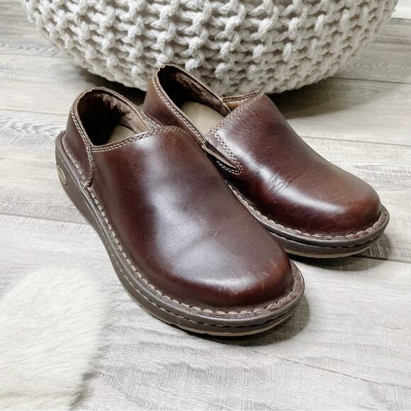 Chaco Zaagh Gunnison Leather Slip On Vibram Sole Loafers Chocolate Brown Size 7 - Picture 1 of 8